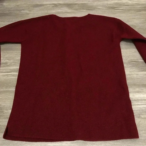 J Crew Merino Wool Burgundy Tunic Sweater Size S
Front pockets Knit‎ - Picture 7 of 8